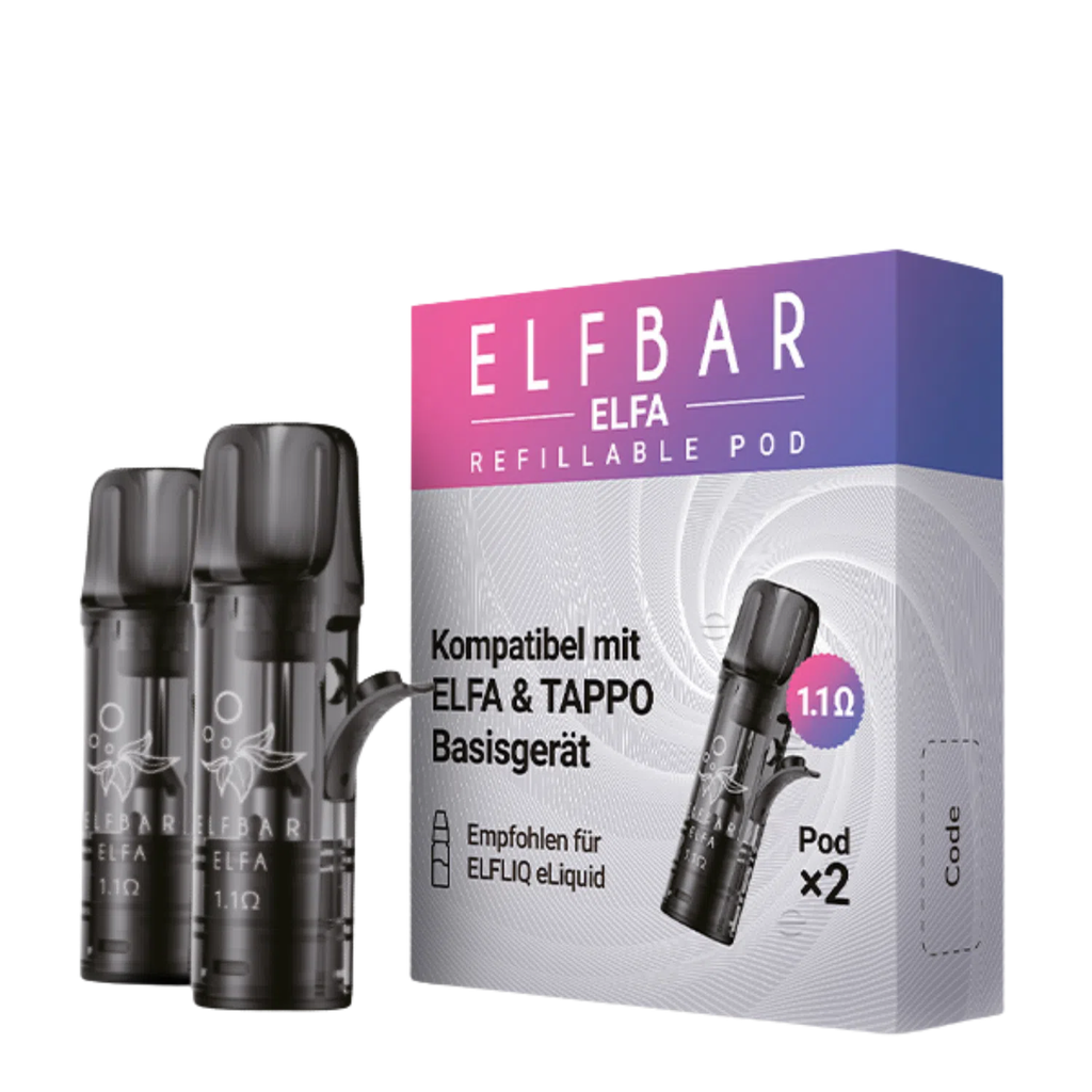 Elfbar ELFA Refillable Pods 1,1 Ohm (Turbo) – Leerpods für maximalen Geschmack