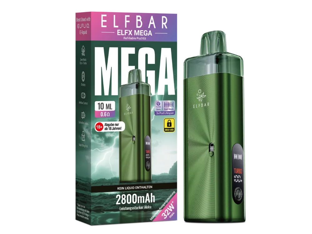 Elfbar Elfx Mega Grün